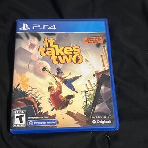 Sony It Takes Two PS4 Game - Blue Case with Colorful Cover Art